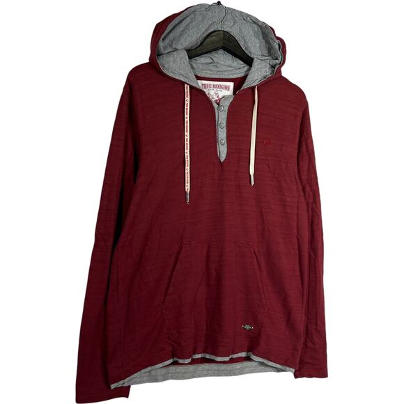 True Religion 1/4 Button Hoodie - Picture 4 of 8